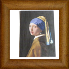 jeune fille a la  perle Reproduction