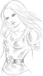 Jeune fille ebauche